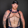 Breedwell Mister Luxe Body Harness Navy Front Breedwell Mister Luxe Body Harness Navy Front