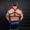 Elastic Chevron Harness Black Rear Elastic Chevron Harness Black Rear