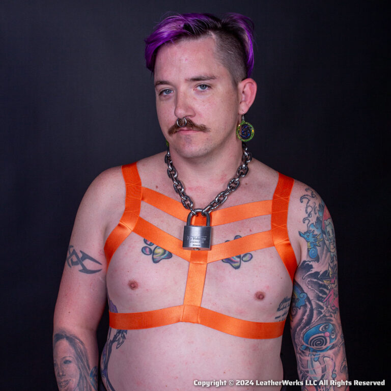 Shevron Harness Orange Front