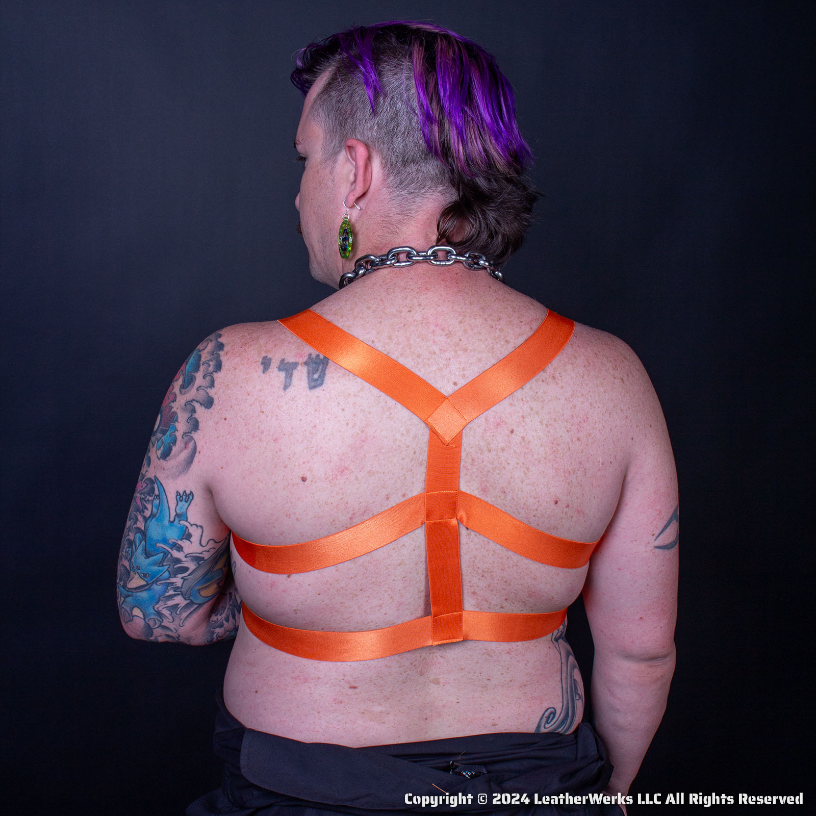 Shevron Harness Orange Rear