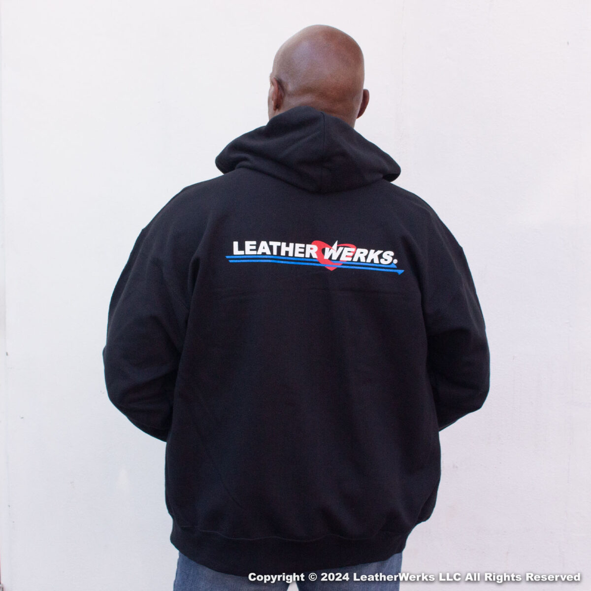 LeatherWerks Zip Hoodie Rear