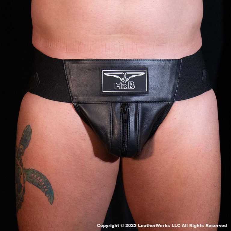 Mr. B Premium Leather Jock Bk