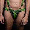 Breedwell Futura Jock Neon Green Front Detail
