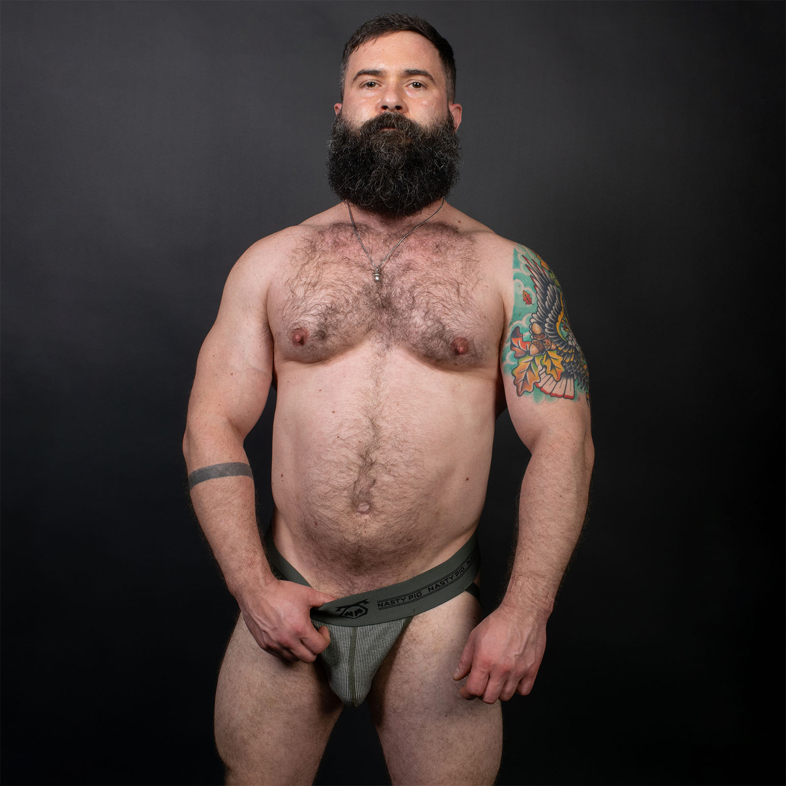 Nasty Pig Core Jock Army Green Main