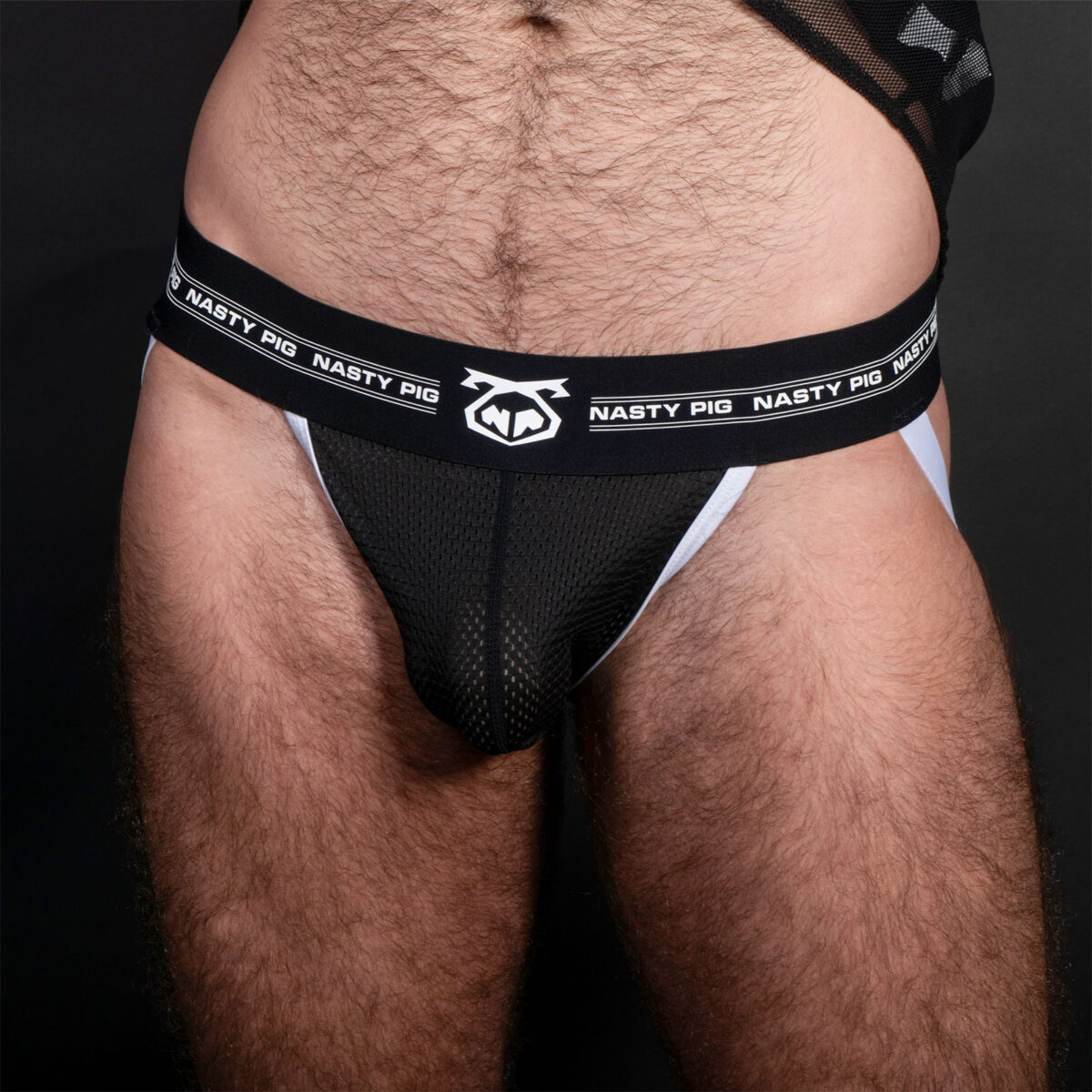 Nasty Pig Core Jock Mesh Black Front