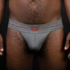 Nasty Pig Core Jock Charcoal and Red Front Nasty Pig Core Jock Charcoal and Red Front