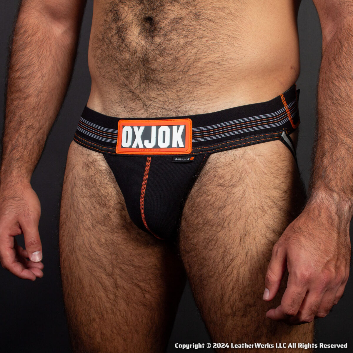 Oxballs Slingjock Black Iron Front Detail