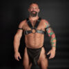 Loin Cloth Wild Black Front Loin Cloth Wild Black Front