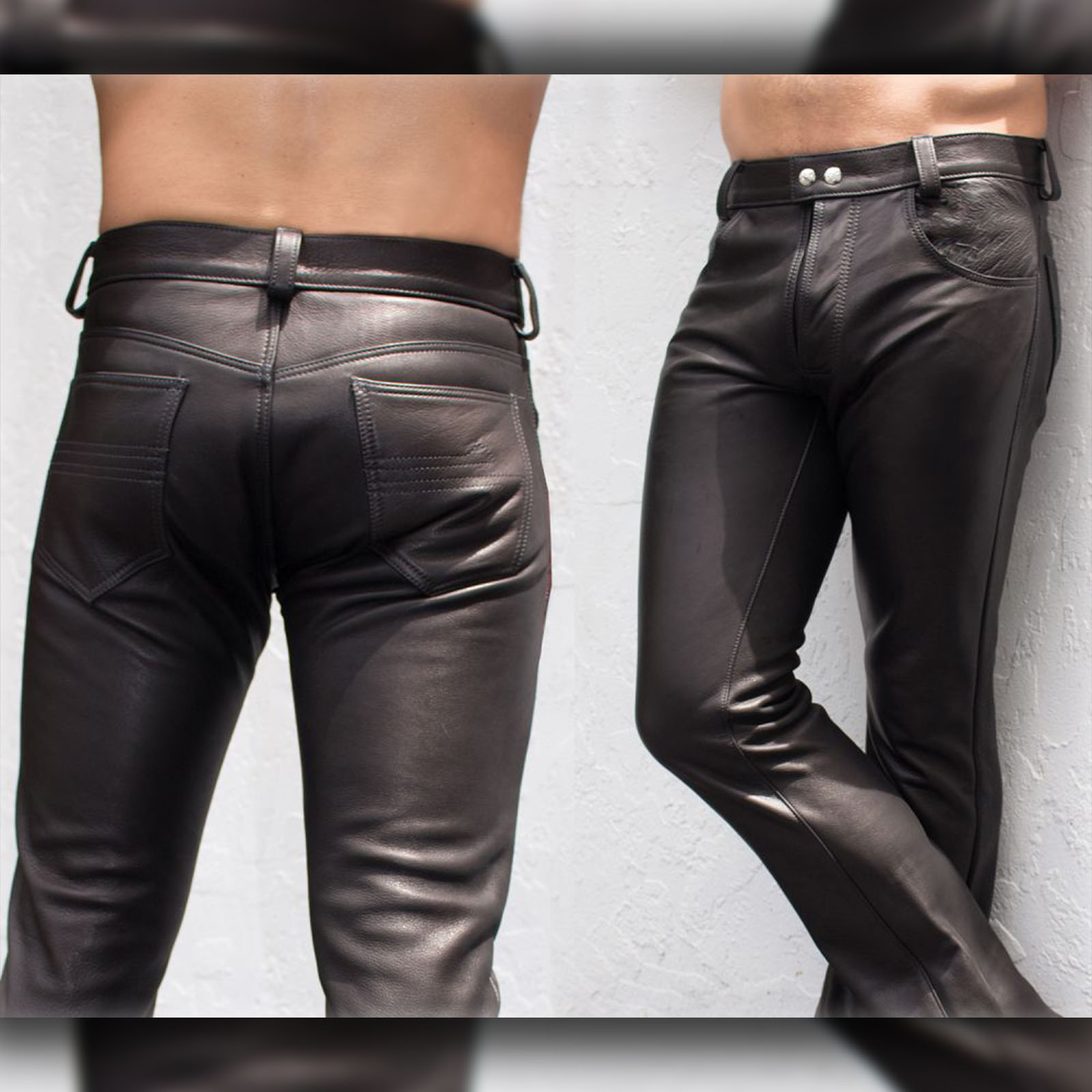 Snap Fly Leather Jeans – LeatherWerks