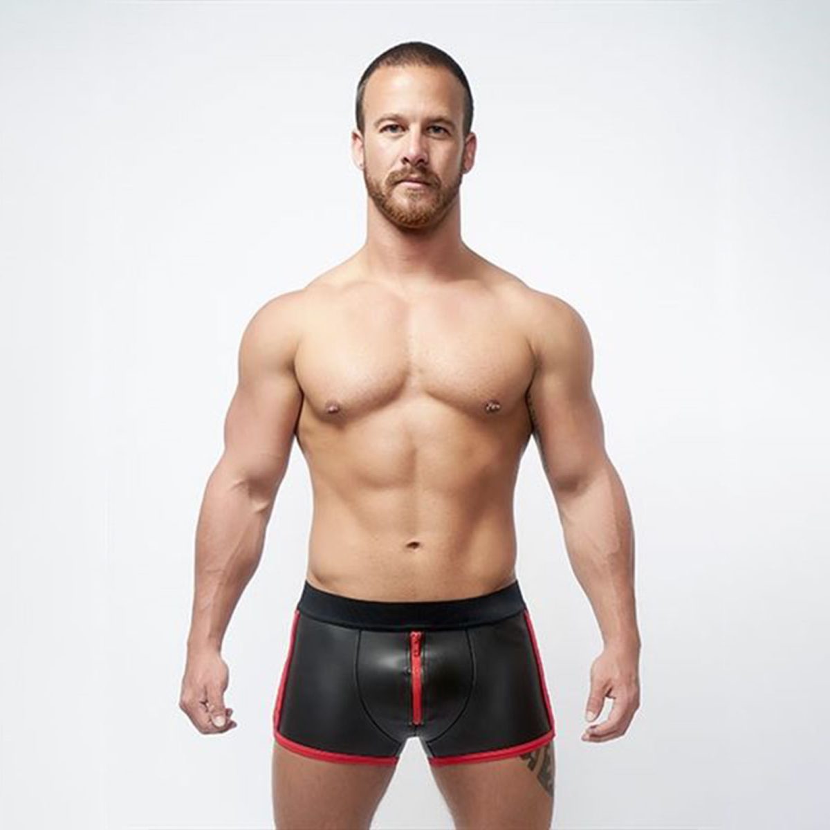 Mr B Neoprene Zip Shorts Rd