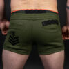 Breedwell Cockpit Shorts Army Green Rear
