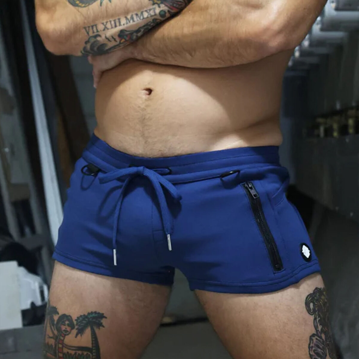 Breedwell Cockpit Shorts Navy Front TEMP