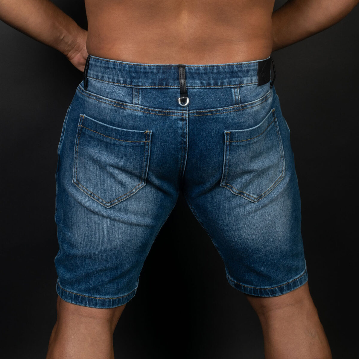 Breedwell Daddys Favorite Shorts Dark Wash Rear Detail