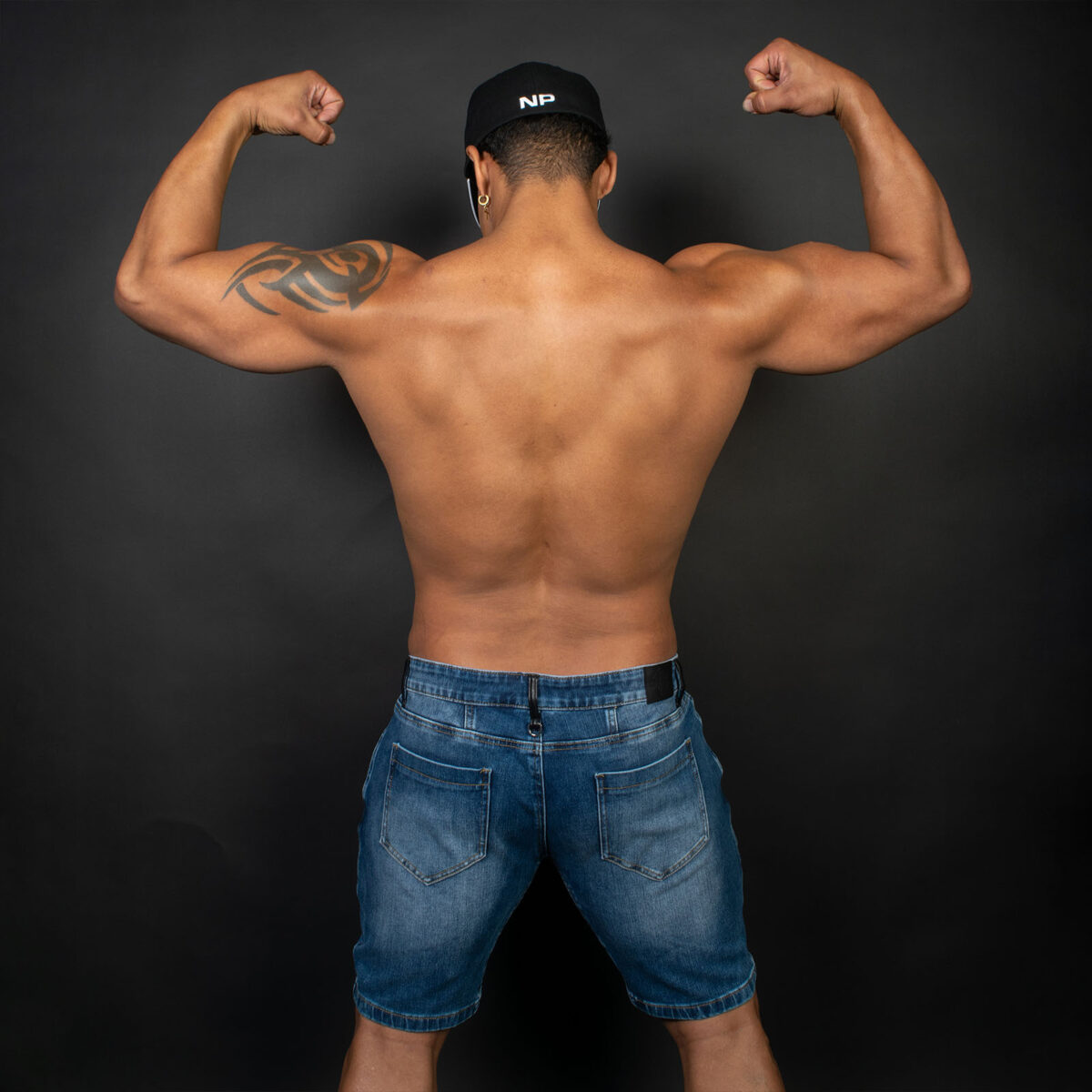 Breedwell Daddys Favorite Shorts Dark Wash Rear Lifestyle