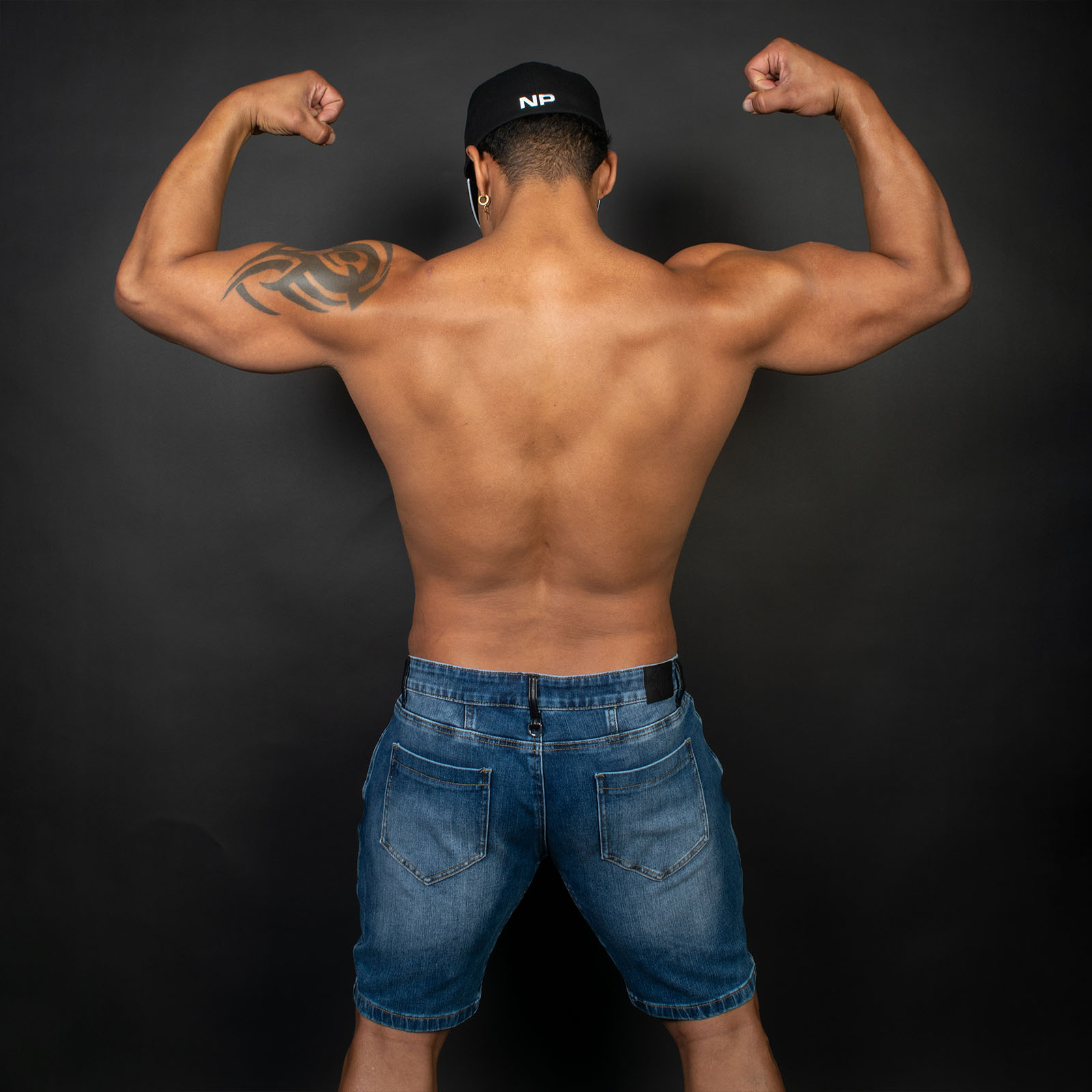 Breedwell Daddys Favorite Shorts Dark Wash Rear Lifestyle