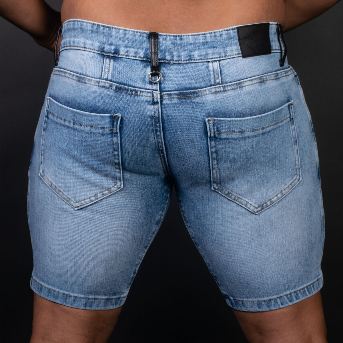 Breedwell Daddys Favorite Shorts Light Wash Rear Detail