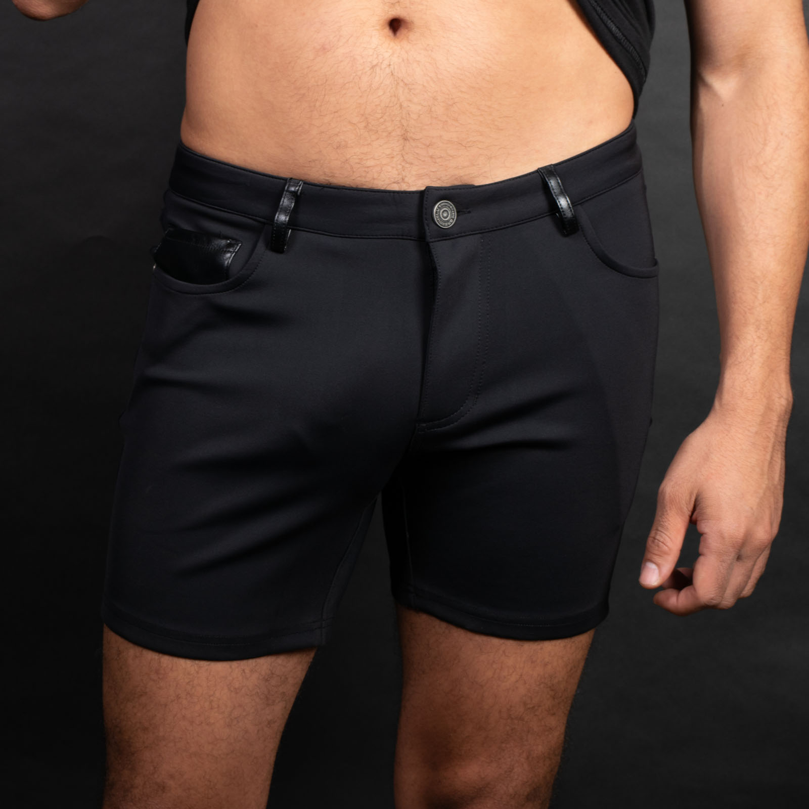 Breedwell DownLow Shorts Black Front Breedwell DownLow Shorts Black Front