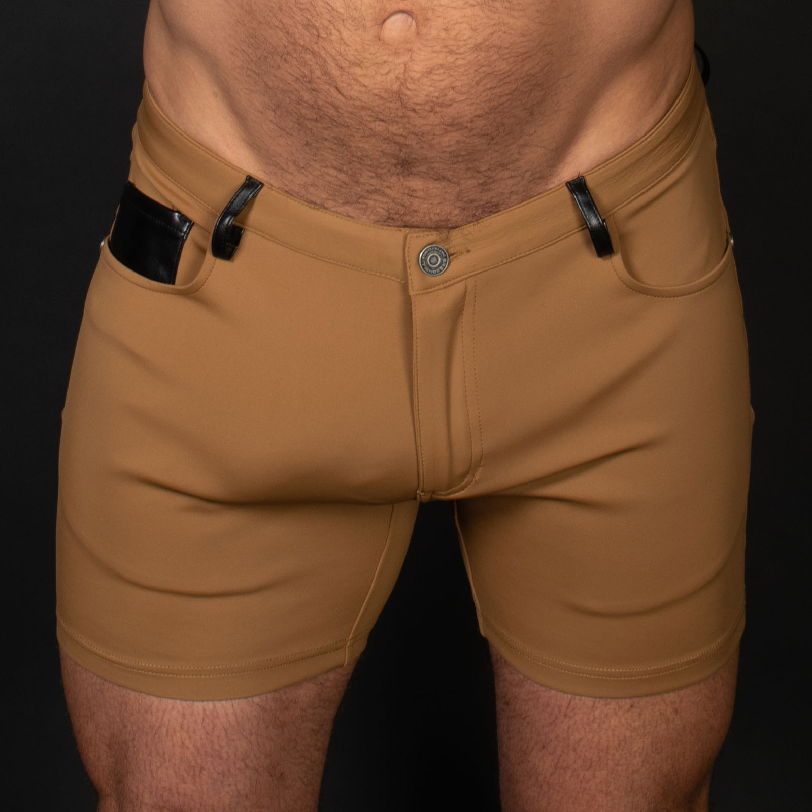 Breedwell DownLow Shorts Dark Khaki Front Breedwell DownLow Shorts Dark Khaki Front