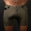 Breedwell DownLow Shorts Olive Green Front