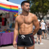 Breedwell Gymnetixxx Shorts Black Front Breedwell Gymnetixxx Shorts Black Front