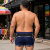 Breedwell Gymnetixxx Shorts Navy Rear Breedwell Gymnetixxx Shorts Navy Rear