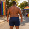 Breedwell Trade Trainer Shorts Navy Rear