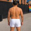 Go Softwear A J Phys Ed Volley Shorts White Rear