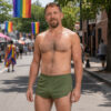 Go Softwear A J Ultra Running Shorts Olive Front Go Softwear A J Ultra Running Shorts Olive Front