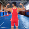Go Softwear A J Sports Takedown Singlet Red Rear