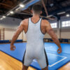 Go Softwear Peep Wrestler Singlet White Rear Go Softwear Peep Wrestler Singlet White Rear