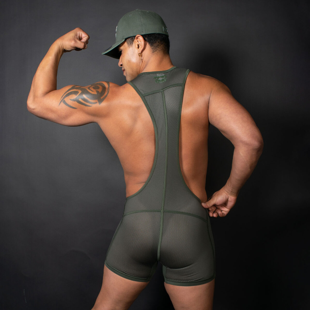 Nasty Pig Topographic Singlet Rear Lifestyle
