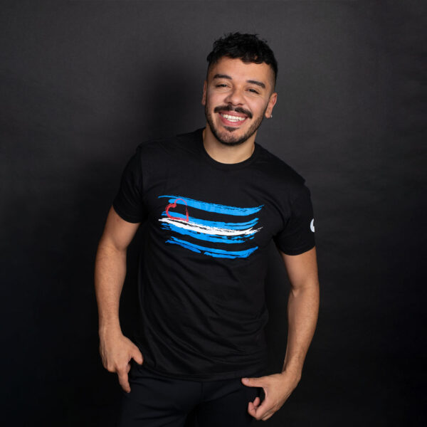 Brushtroke Leather Pride Front