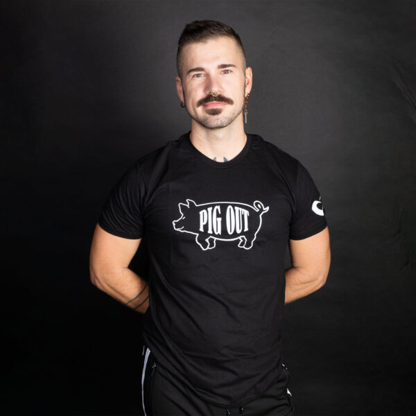 Pig Out T Shirt Front