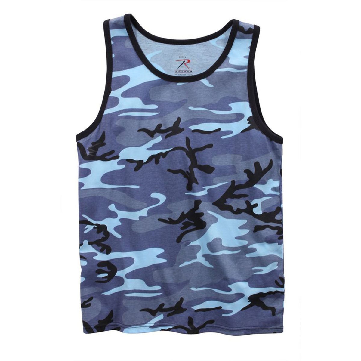 Sky Blue Camo Tank Top