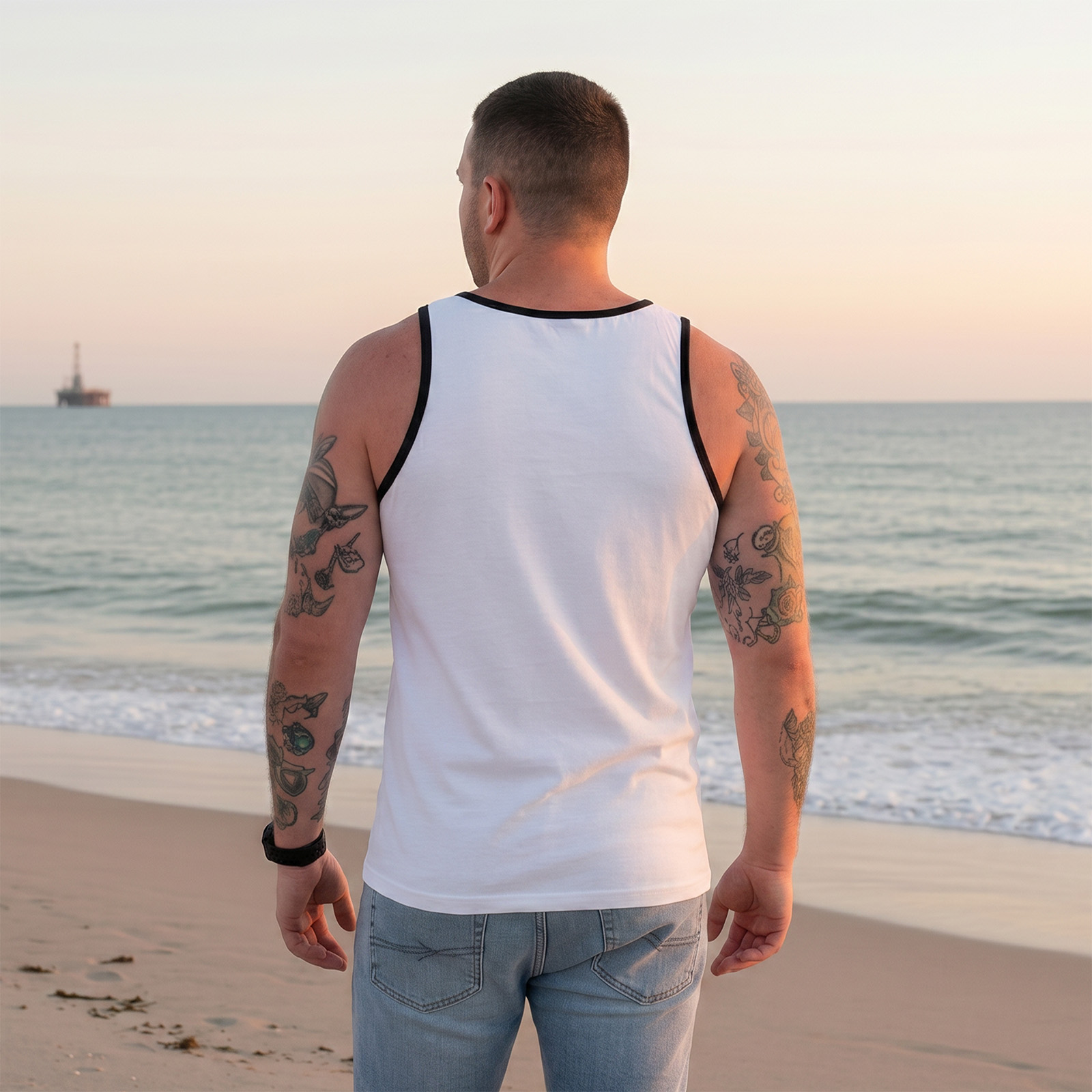 California classic tank top rear