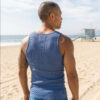 Go Softwear Rib Tank Bluebell Back