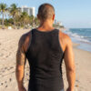 Go Softwear Rib Tank Top Black Rear