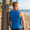 Go Softwear Rib Tank Top Cadet Blue Rear