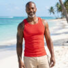 Go Softwear Rib Tank Top Calypso Coral Front
