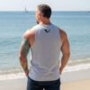 LeatherWerks CLassic Tank Top Grey Rear LeatherWerks CLassic Tank Top Grey Rear