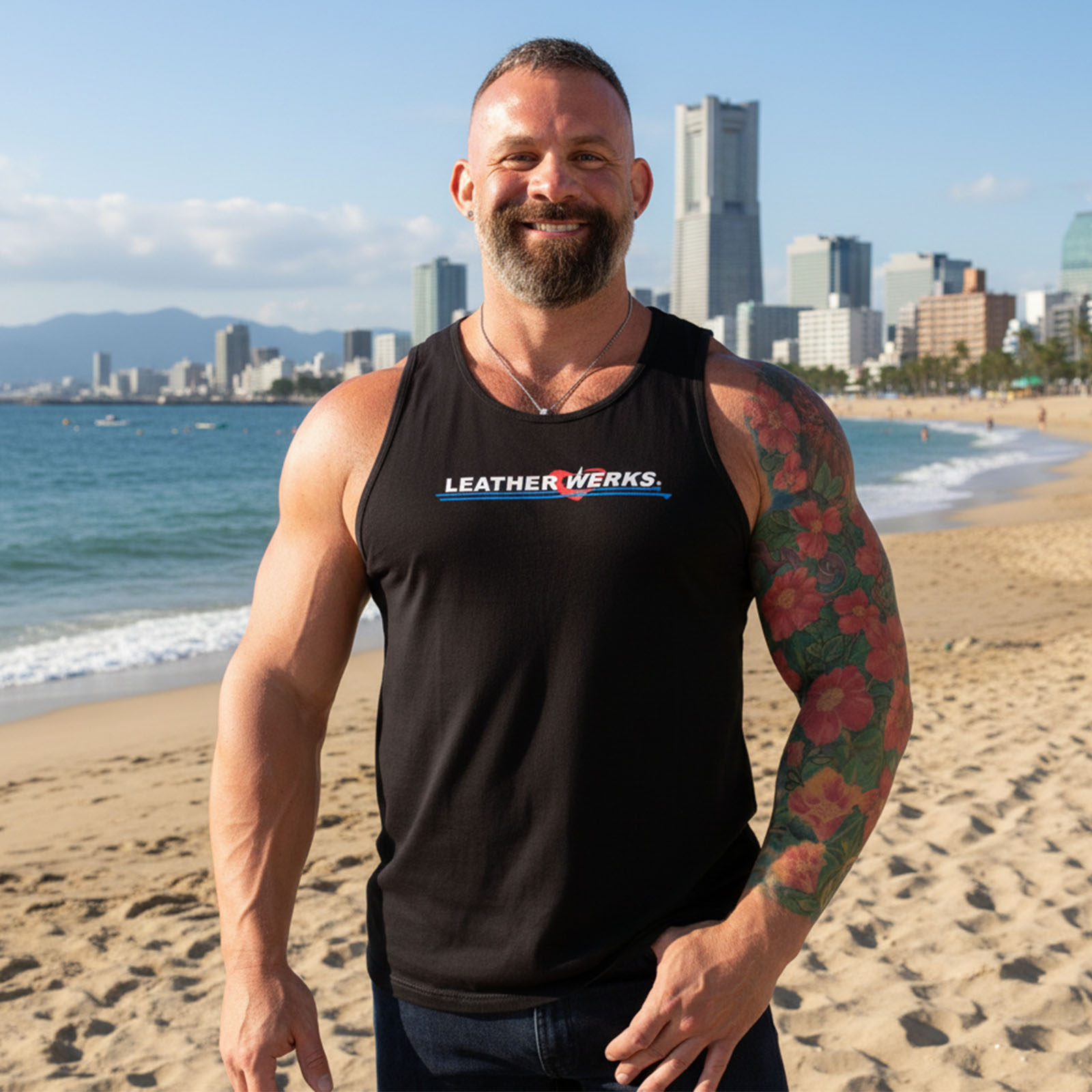 LeatherWerks Classic Tank Black Lifestyle LeatherWerks Classic Tank Black Lifestyle