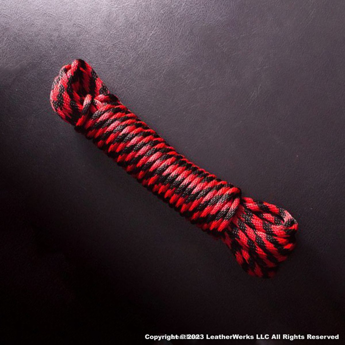 1 4 Inch Poly Rope Black Red