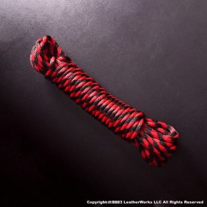 890093XX 1 4 Inch Poly Rope Black Red