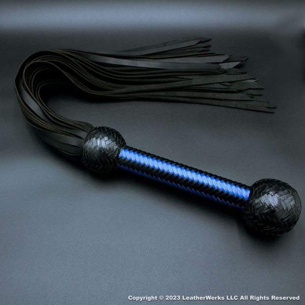 Black and Blue Handled Flogger