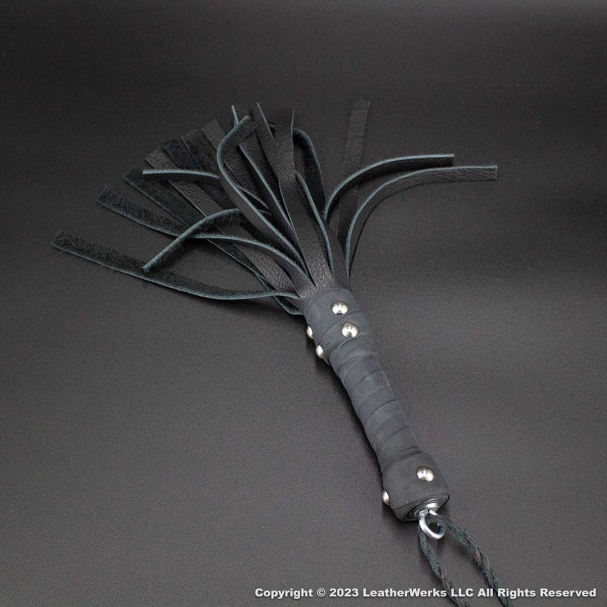 Handy Black Cowhide Flogger