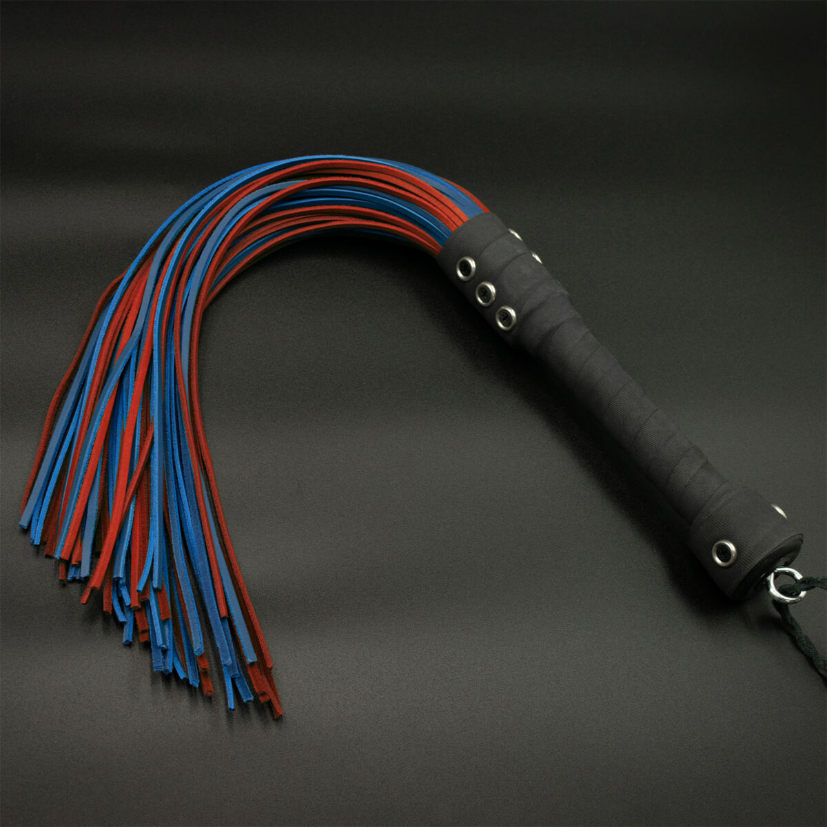 Full Size Boot Lace Flogger Blue and Red