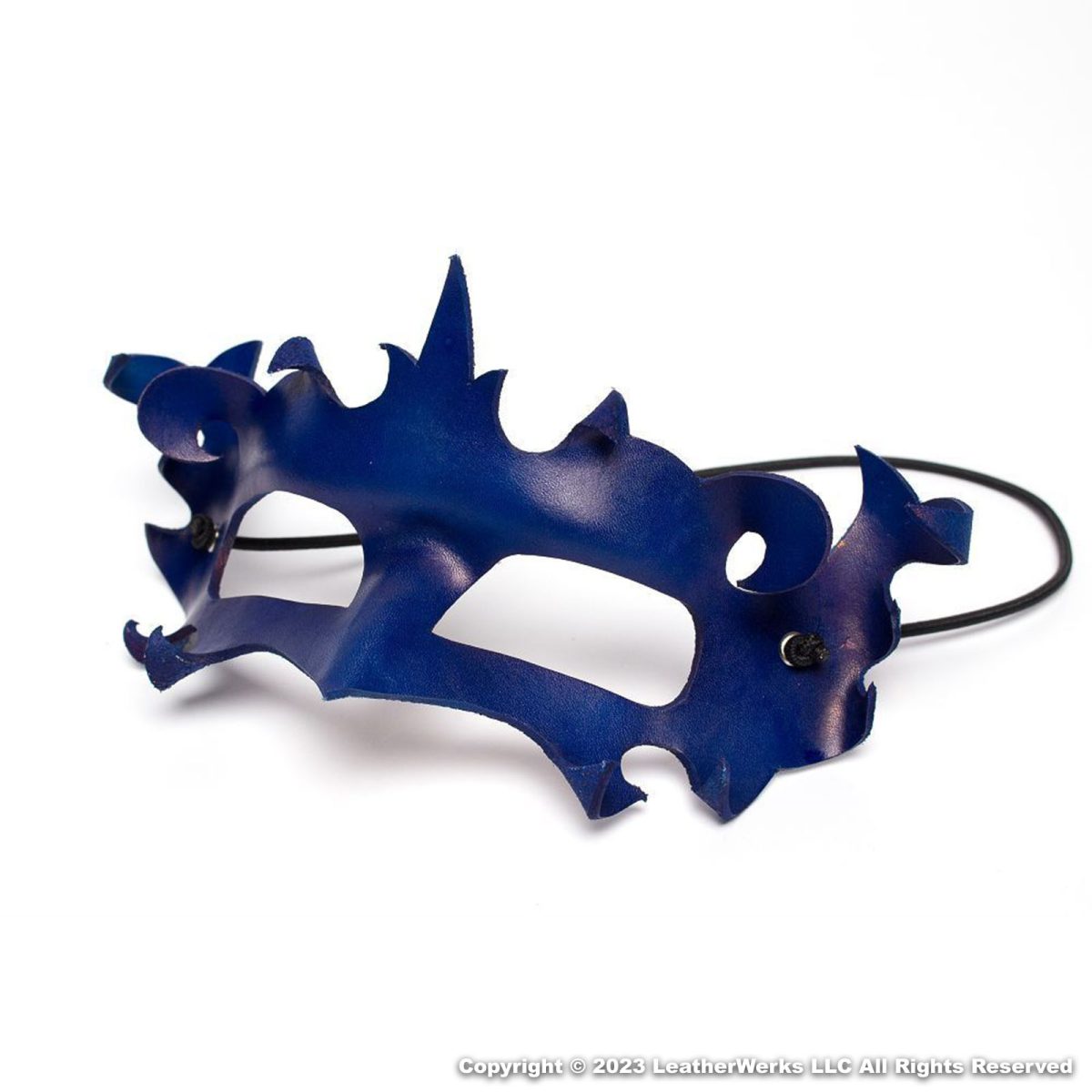 Dark Masquarade Mask Blue – Leatherwerks