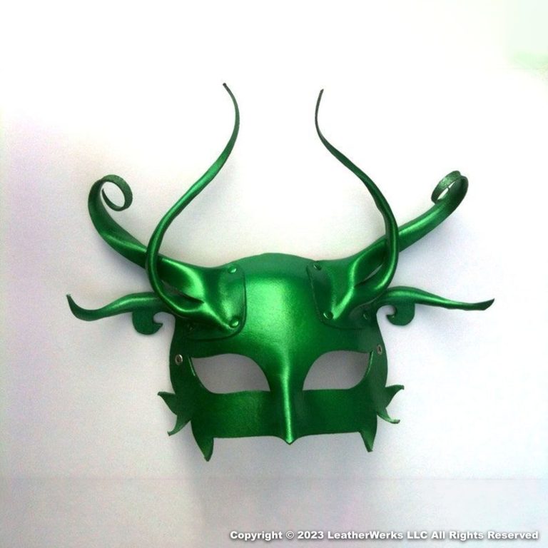 Absynthe Leather Mask