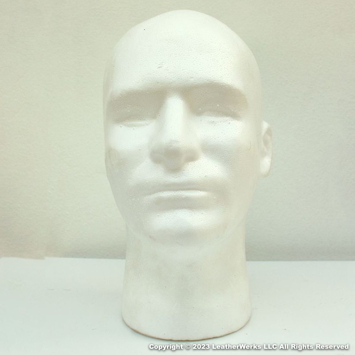 Male Styrofoam Head Weighted