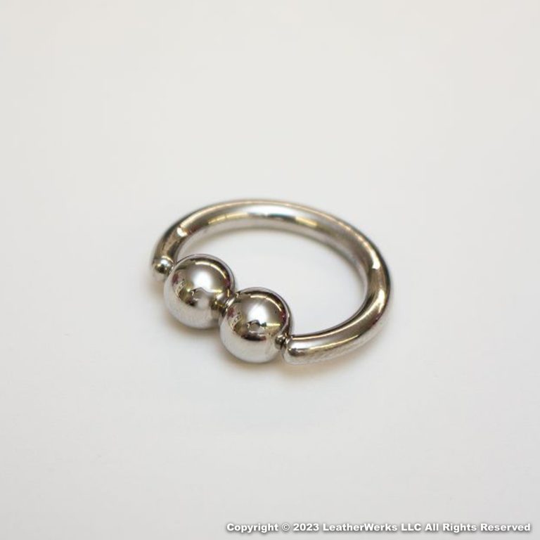 8G Captive- Double Ball Ring